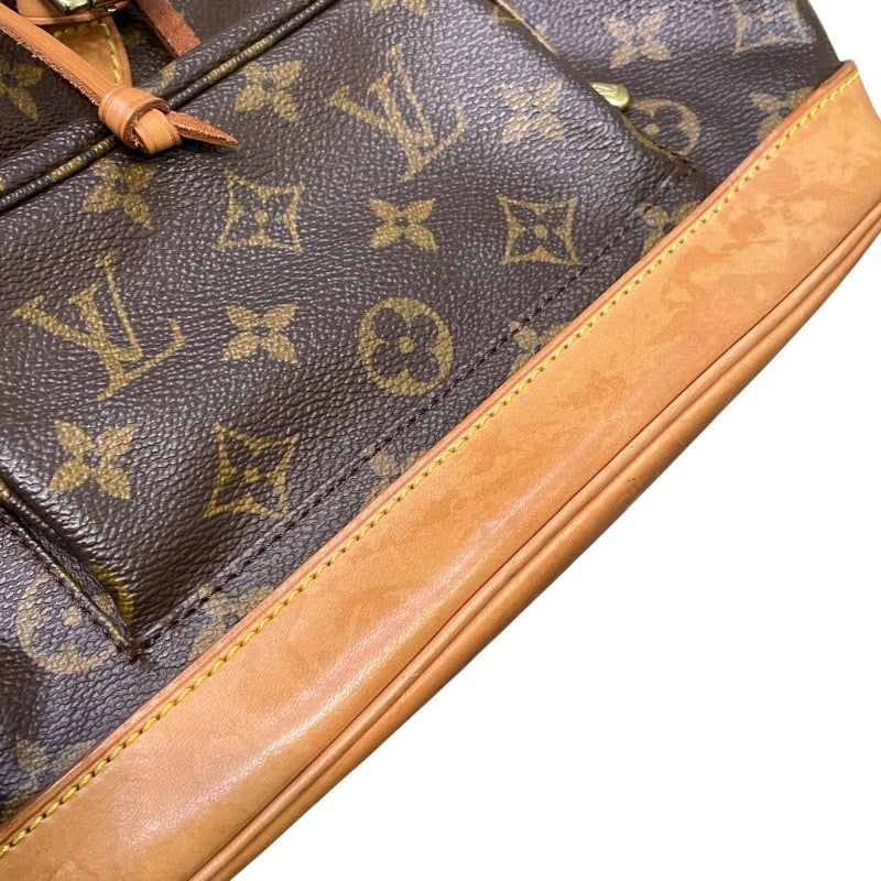 ルイ・ヴィトン LOUIS VUITTON モンスリMM M51136 ブラウン モノグラム・キャンバス レディース リュック・デイパック