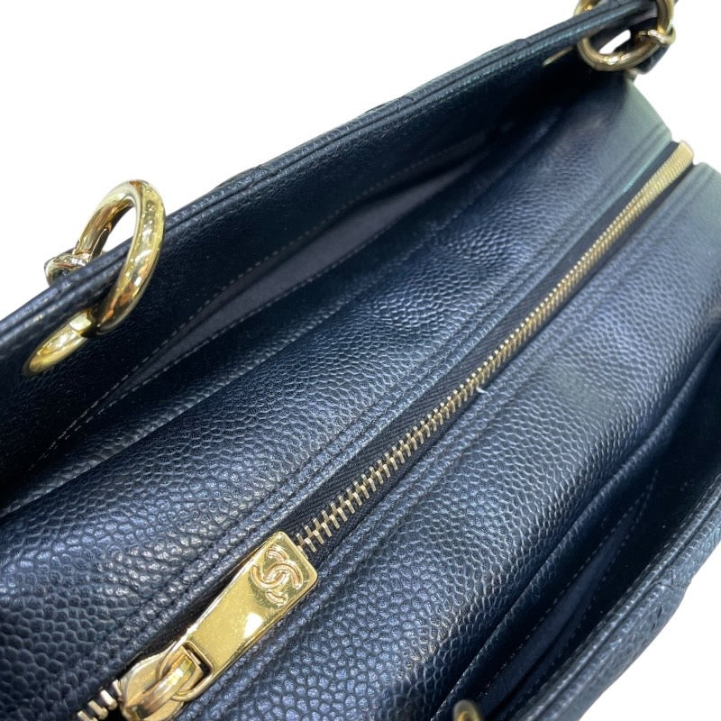シャネル CHANEL PTT チェーントート A18004 11番台 ブラック GD金具 キャビアスキン レディース トートバッグ