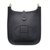 エルメス HERMES エヴリンTPM C刻印 ブラック ゴールド金具 トリヨンクレマンス レディース ショルダーバッグ