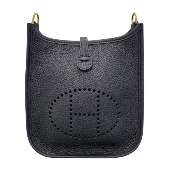 エルメス HERMES エヴリンTPM C刻印 ブラック ゴールド金具 トリヨンクレマンス レディース ショルダーバッグ