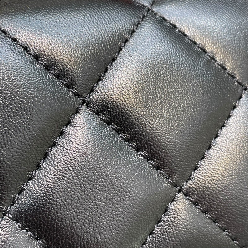シャネル CHANEL マトラッセ トップハンドルバッグ AS4569 ブラック ゴールド金具 ラムスキン レディース ショルダーバッグ