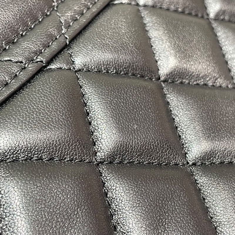 シャネル CHANEL マトラッセ トップハンドルバッグ AS4569 ブラック ゴールド金具 ラムスキン レディース ショルダーバッグ