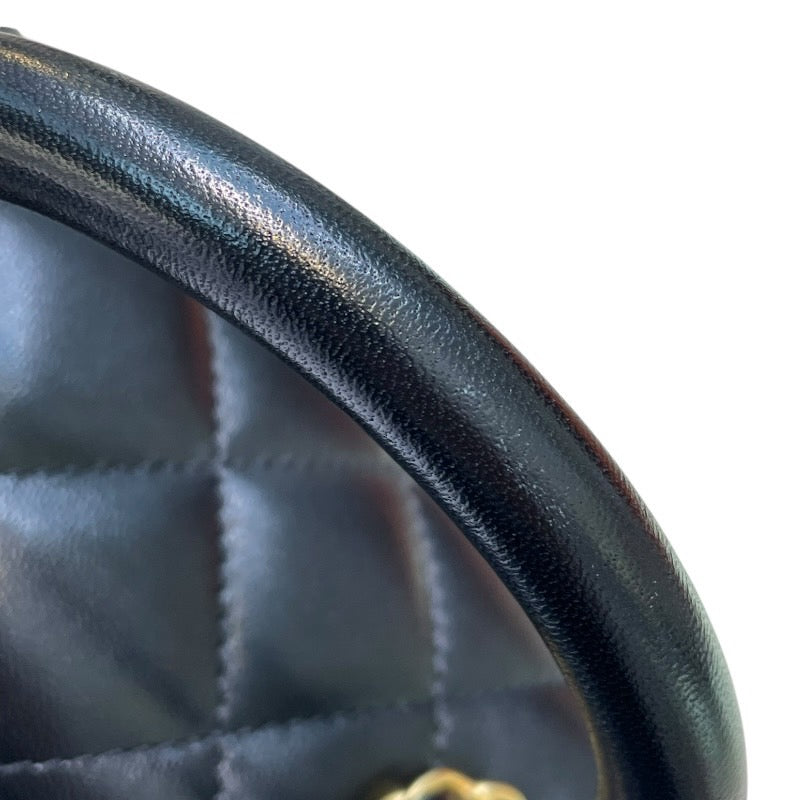 シャネル CHANEL マトラッセ トップハンドルバッグ AS4569 ブラック ゴールド金具 ラムスキン レディース ショルダーバッグ