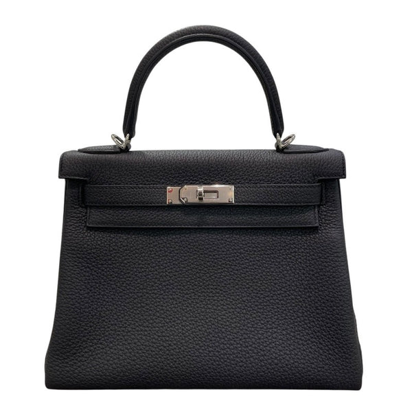 エルメス HERMES ケリー28 内縫い B刻印 ブラック シルバー金具 トリヨンクレマンス レディース ショルダーバッグ エルメス HERMES ケリー28 内縫い B刻印 ブラック シルバー金具