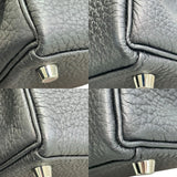 エルメス HERMES ケリー28 内縫い B刻印 ブラック シルバー金具 トリヨンクレマンス レディース ショルダーバッグ