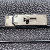 エルメス HERMES ケリー28 内縫い B刻印 ブラック シルバー金具 トリヨンクレマンス レディース ショルダーバッグ