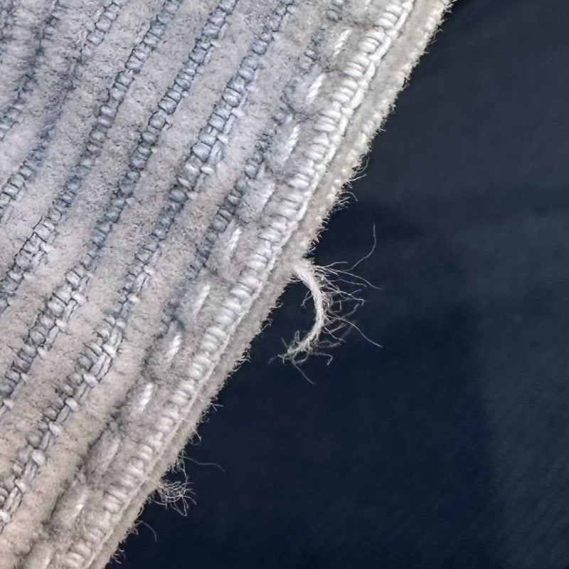 ミュウミュウ miu miu ロゴ刺繍コーデュロイ オーバーオールドレス MF5239 グレー コットン レディース オーバーオール