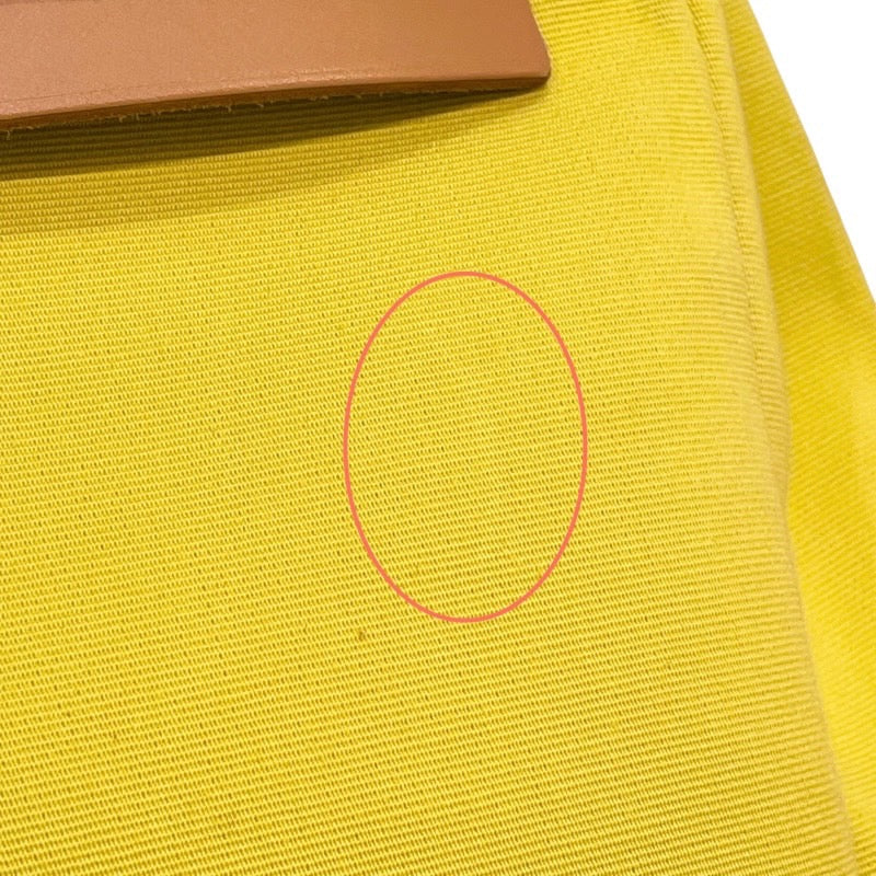 エルメス HERMES エールバッグジップアドPM Z刻 ライム/ナチュラル SV金具 トワル/ハンター レディース リュック・デイパック