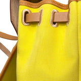 エルメス HERMES エールバッグジップアドPM Z刻 ライム/ナチュラル SV金具 トワル/ハンター レディース リュック・デイパック