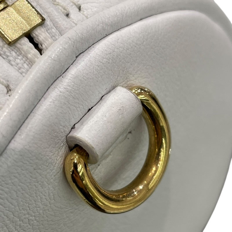 ルイ・ヴィトン LOUIS VUITTON パピヨンBB M59827 ホワイト ゴールド金具 バブルグラム レザー レディース ショルダーバッグ