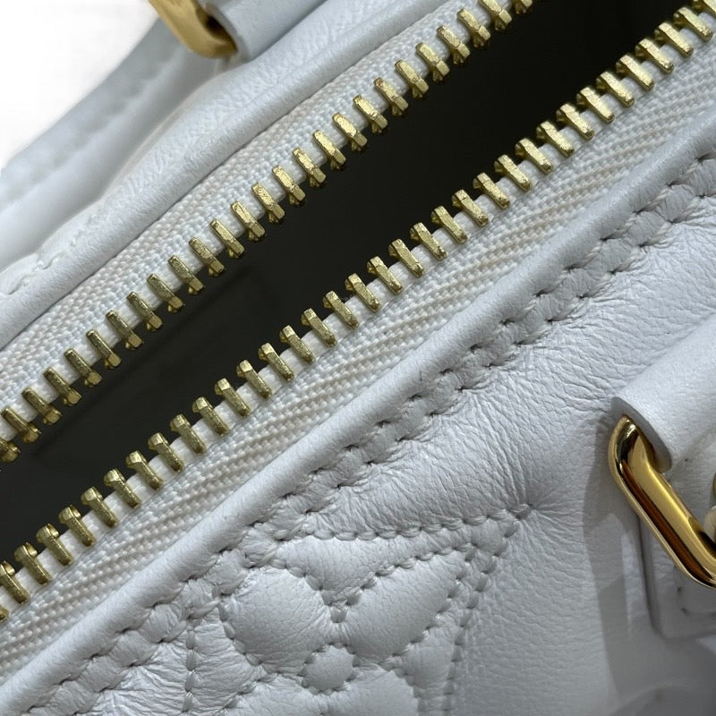 ルイ・ヴィトン LOUIS VUITTON パピヨンBB M59827 ホワイト ゴールド金具 バブルグラム レザー レディース ショルダーバッグ