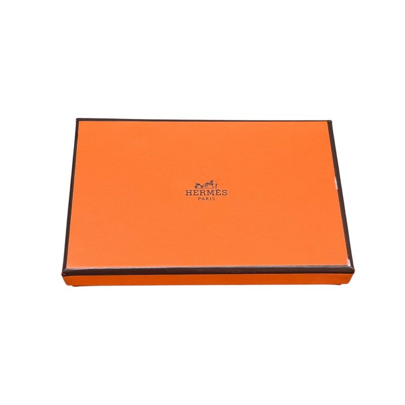エルメス HERMES カルヴィ W刻印 エトゥープ シルバー金具 エプソン ユニセックス コインケース