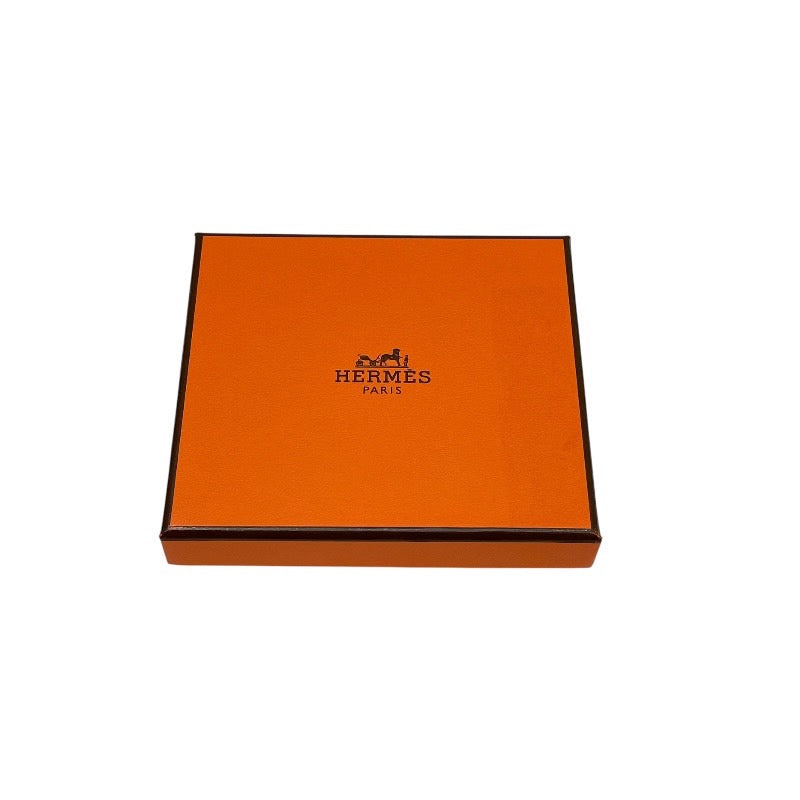 エルメス HERMES バスティア W刻印 エトゥープ シルバー金具 エプソン ユニセックス コインケース