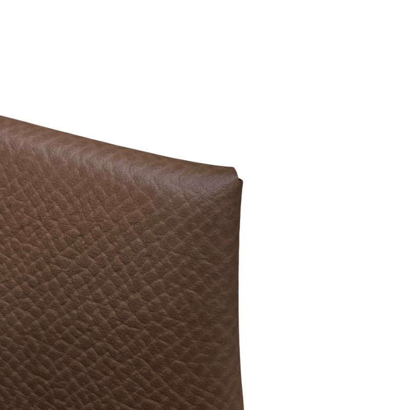 エルメス HERMES バスティア W刻印 エトゥープ シルバー金具 エプソン ユニセックス コインケース