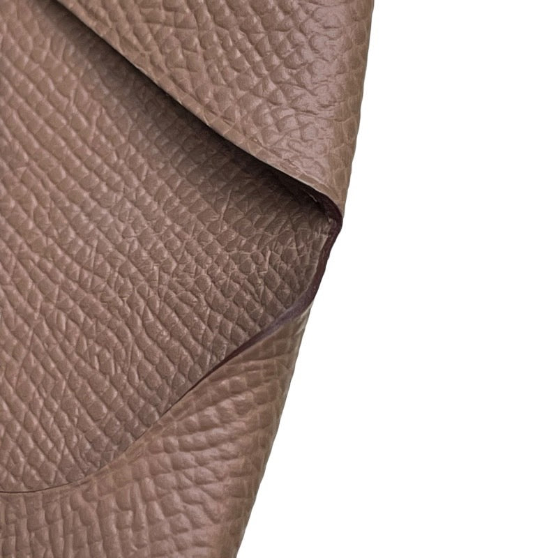 エルメス HERMES バスティア W刻印 エトゥープ シルバー金具 エプソン ユニセックス コインケース