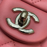 シャネル CHANEL マトラッセ トップハンドル フラップバッグ AS2431 ピンク ゴールド金具 ラムスキン レディース ハンドバッグ ショルダーバッグ