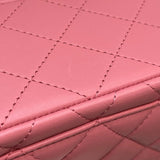 シャネル CHANEL マトラッセ トップハンドル フラップバッグ AS2431 ピンク ゴールド金具 ラムスキン レディース ハンドバッグ ショルダーバッグ