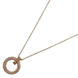 ティファニー TIFFANY＆CO Tワンナローサークルネックレス ピンクゴールド 750PG/ダイヤモンド ジュエリー