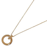 ティファニー TIFFANY＆CO Tワンナローサークルネックレス ピンクゴールド 750PG/ダイヤモンド ジュエリー