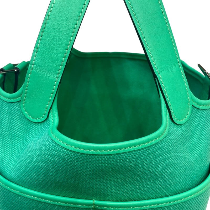 エルメス HERMES ピコタンロックPM カーゴ B刻 ヴェールコミック×ヴェールフィズ トワル・スイフト レディース ハンドバッグ