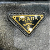 プラダ PRADA デュエット レザーバケットバッグ 1BH038 ブラック ゴールド金具 レディース ハンドバッグ ショルダーバッグ