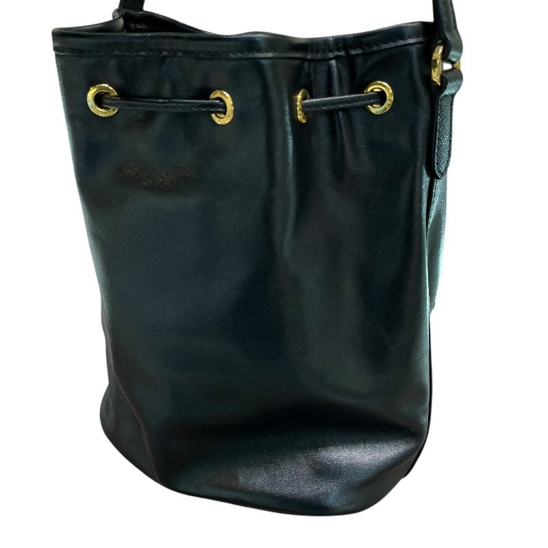 プラダ PRADA デュエット レザーバケットバッグ 1BH038 ブラック ゴールド金具 レディース ハンドバッグ ショルダーバッグ