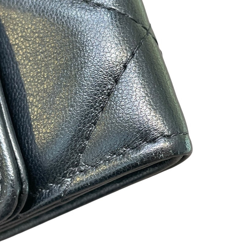 シャネル CHANEL CHANEL19 チェーンコインパス AP1787 31番台 ブラック GD SV金具 ラムスキン レディース コインケース
