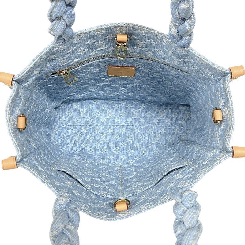 LV デニムトートバッグ ルイ·ヴィトン】鮮やかなブルーのモノグラム·デニムで仕立てた新作