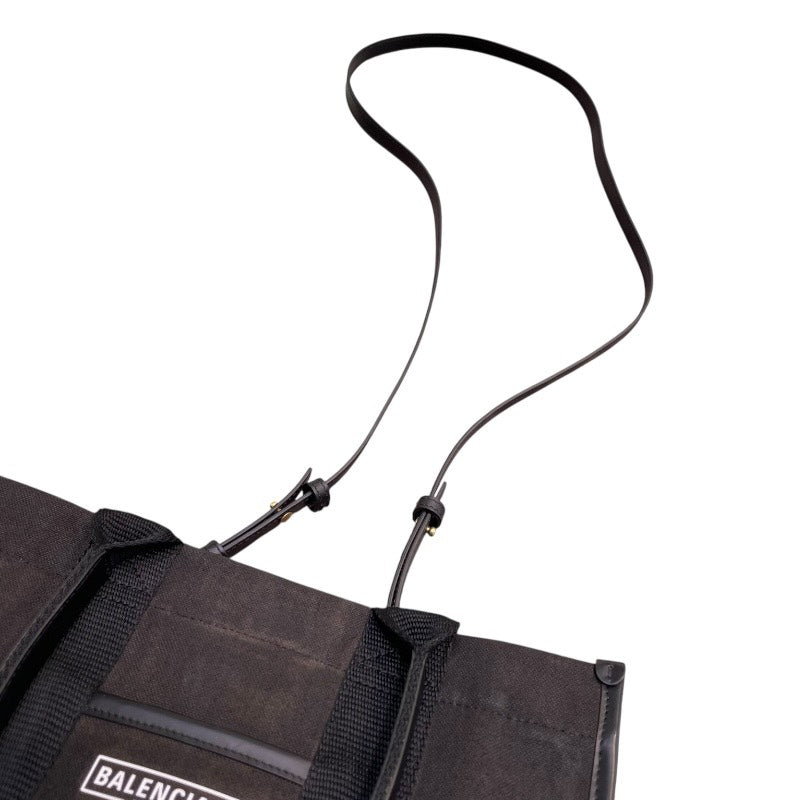 バレンシアガ BALENCIAGA ハードウェアXS 671402 ブラック キャンバス レディース ショルダーバッグ