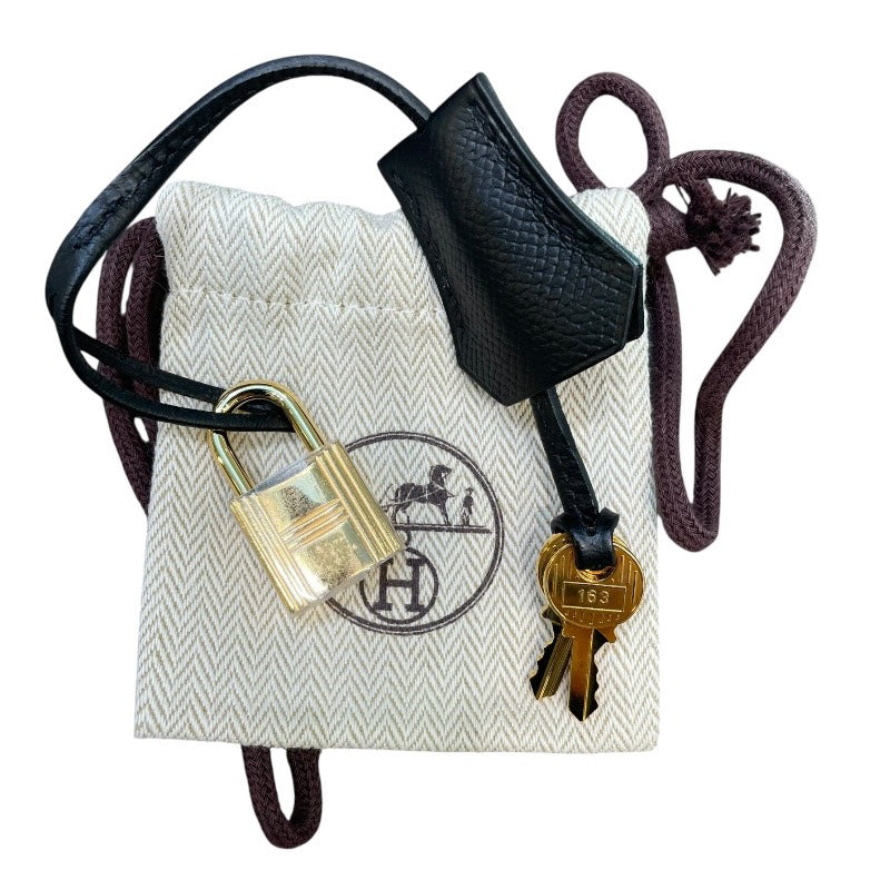 エルメス HERMES ケリー28 外縫い C刻 ブラック GD金具 エプソン レディース ハンドバッグ
