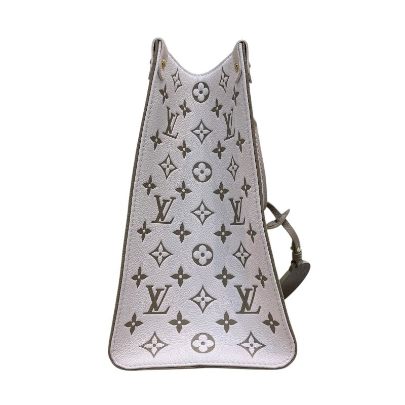 ルイ・ヴィトン LOUIS VUITTON オンザゴーMM M46060 カーキ モノグラム・アンプラント レディース トートバッグ ショルダーバッグ