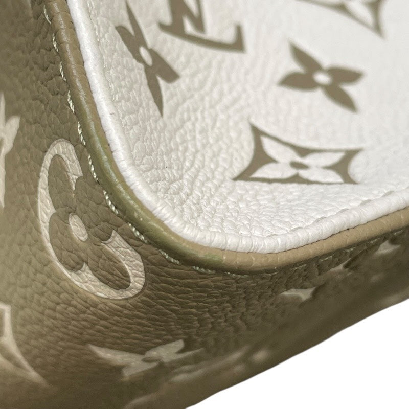 ルイ・ヴィトン LOUIS VUITTON オンザゴーMM M46060 カーキ モノグラム・アンプラント レディース トートバッグ ショルダーバッグ