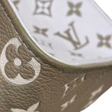 ルイ・ヴィトン LOUIS VUITTON オンザゴーMM M46060 カーキ モノグラム・アンプラント レディース トートバッグ ショルダーバッグ