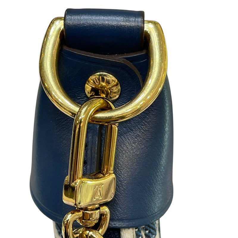 ルイ・ヴィトン LOUIS VUITTON ループ M81166 ブルー モノグラム・デニム レディース ショルダーバッグ