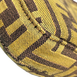 フェンディ FENDI バゲット スリムクラッチ FRGMT 8BS073 イエロー ジャガード レディース ショルダーバッグ