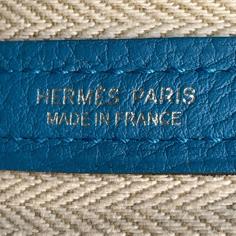 エルメス HERMES ガーデンパーティTPM B刻 ブルーザンジバル SV金具 ネゴンダ　 レディース ハンドバッグ