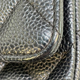 シャネル CHANEL マトラッセ25 A01112 11番台 ブラック SV金具 キャビア レディース ショルダーバッグ