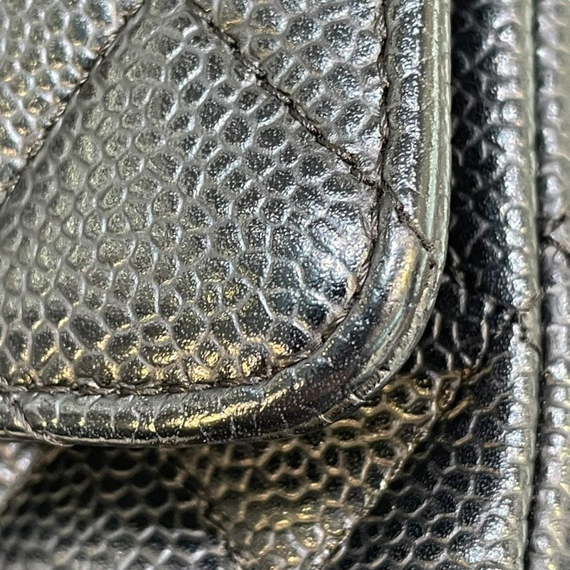 シャネル CHANEL マトラッセ25 A01112 11番台 ブラック SV金具 キャビア レディース ショルダーバッグ