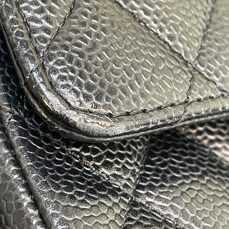 シャネル CHANEL マトラッセ25 A01112 11番台 ブラック SV金具 キャビア レディース ショルダーバッグ