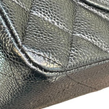 シャネル CHANEL マトラッセ25 A01112 11番台 ブラック SV金具 キャビア レディース ショルダーバッグ