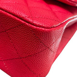 シャネル CHANEL マトラッセ25 A01112 レッド ゴールド金具 キャビア レディース ショルダーバッグ