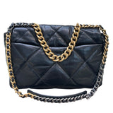 シャネル CHANEL CHANEL19マキシバッグ AS1162 ブラック ラムレザー レディース ショルダーバッグ
