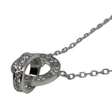 カルティエ Cartier ラブサークルネックレス フルダイヤ ホワイトゴールド K18WG ジュエリー