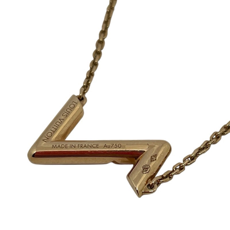 ルイ・ヴィトン LOUIS VUITTON パンダンティフ ヴォルトアップダウン ネックレス ピンクゴールド 750PG ジュエリー