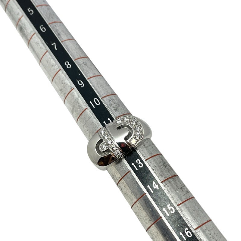 ブルガリ BVLGARI パレンテシリング ホワイトゴールド 750 ダイヤモンド ジュエリー