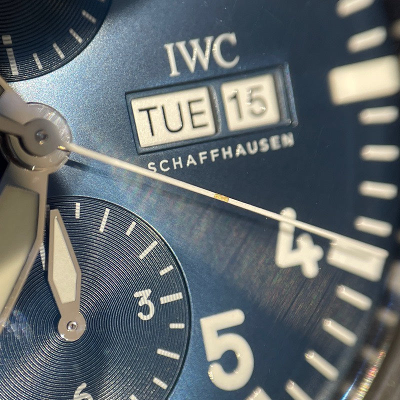 インターナショナルウォッチカンパニー IWC パイロットウォッチ クロノグラフ プティ プランス IW377717 ブルー SS メンズ 腕時計