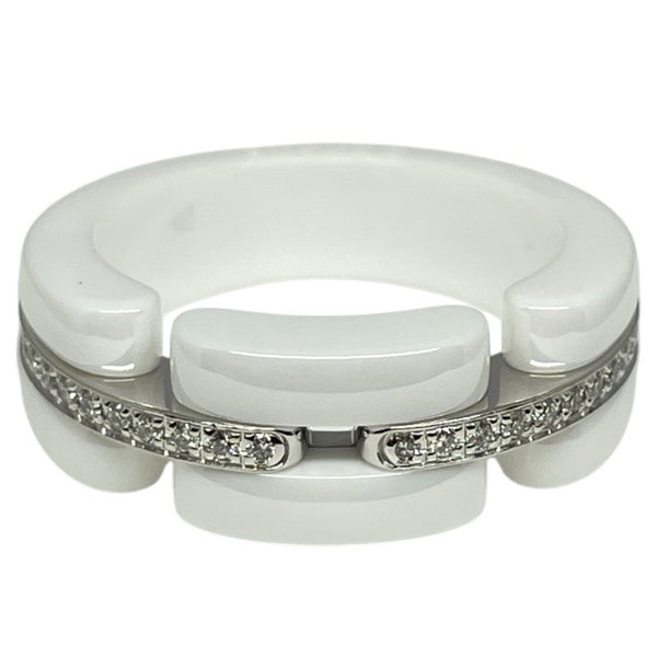 シャネル CHANEL ウルトラリング 750WG/セラミック ジュエリー