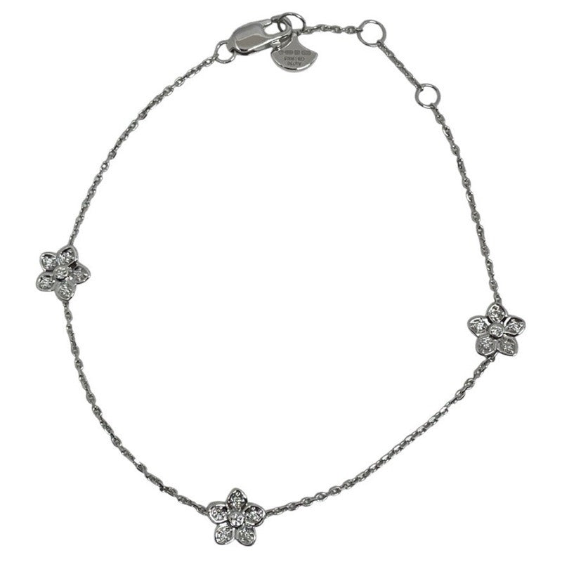 グラフ GRAFF ワイルドフラワー プティ パヴェ ダイヤモンド ブレスレット ホワイトゴールド 750WG ジュエリー