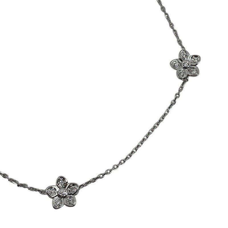 グラフ GRAFF ワイルドフラワー プティ パヴェ ダイヤモンド ブレスレット ホワイトゴールド 750WG ジュエリー
