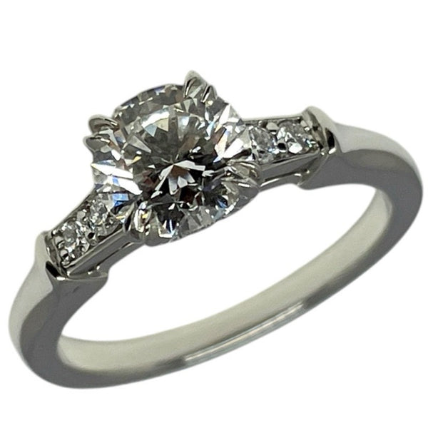 ハリーウィンストン HARRY WINSTON ラウンドカットトリストリング プラチナ pt950 ジュエリー